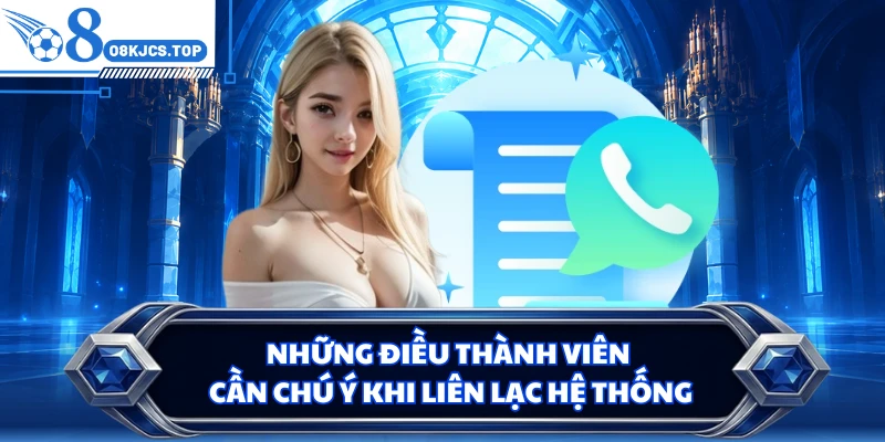 Những điều thành viên cần chú ý khi liên lạc hệ thống