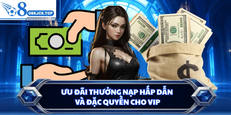 Ưu đãi thưởng nạp hấp dẫn và đặc quyền cho VIP